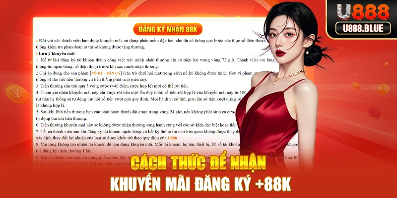 Cách thức để nhận khuyến mãi đăng ký +88k